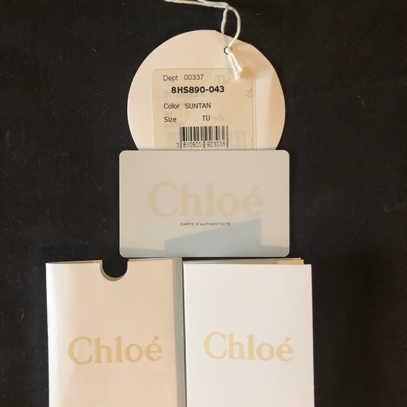 Chloe Paraty handbag in tan grained leather-large - Picture 7 of 8